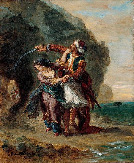 Eugene Delacroix Selim and Zuleika oil painting image